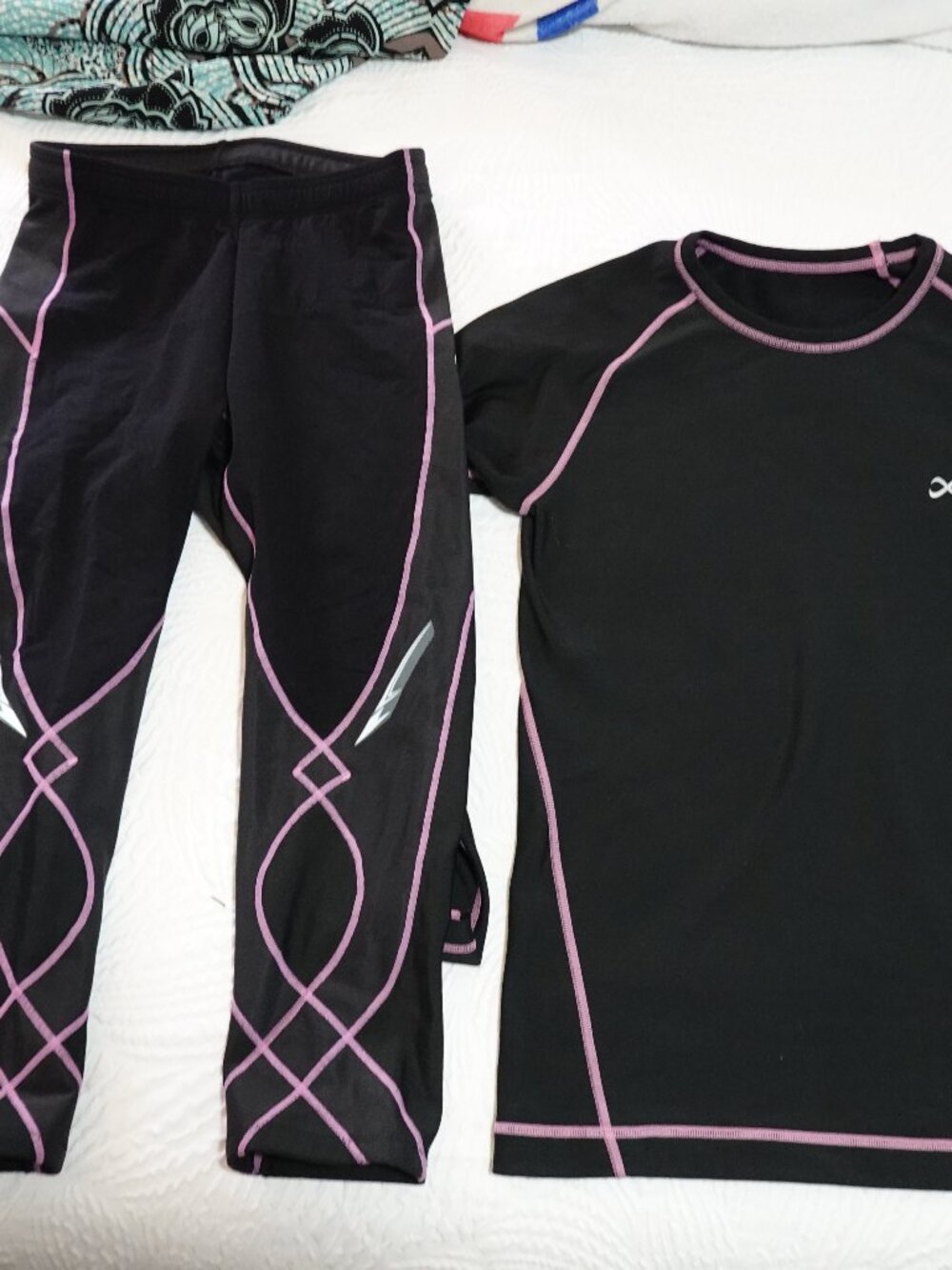 CW-X Compression Tights and Base Layer Top
